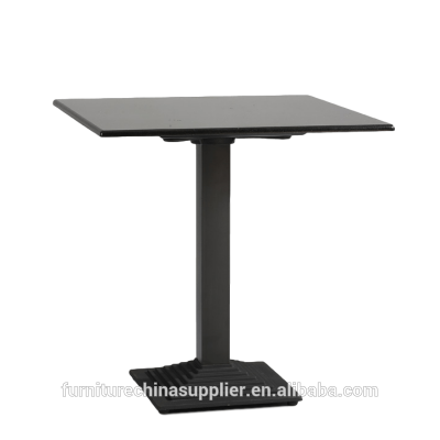 Commercial furniture table for restaurant wood top with metal leg square dining table