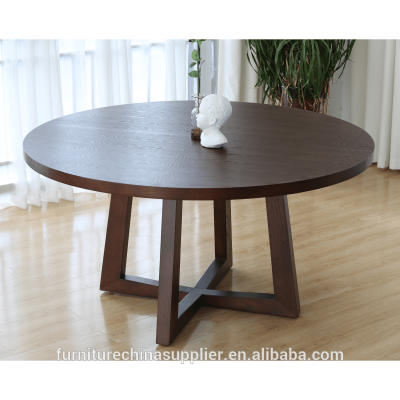 Wholesale hot selling round marble wooden dining table set can with 6 chairs for dining